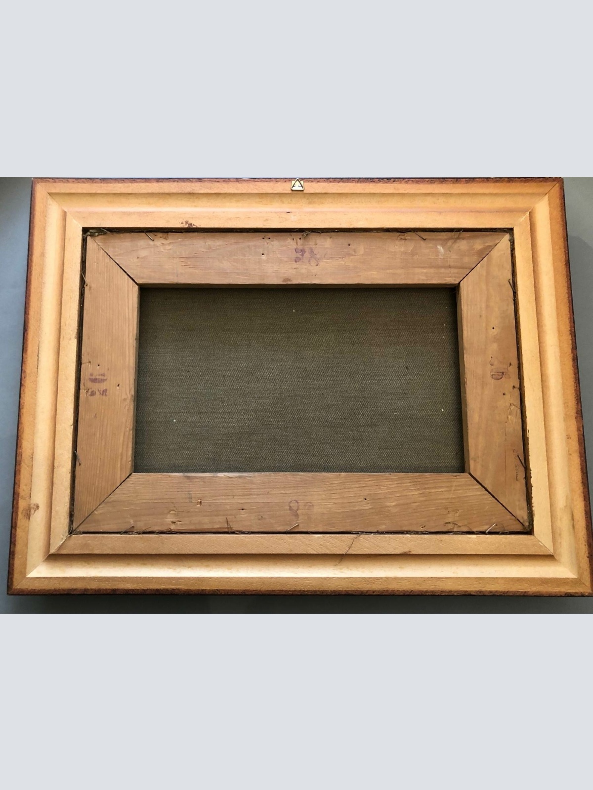 K. Rupprecht um 1935 Berglandschaft Alm Hütte auf Leinen gerahmt 48 x 36 42000