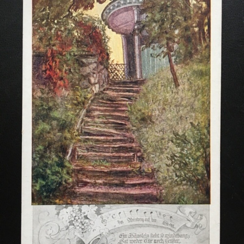 Knabe u das Immlein (H.Wolf) - Perchtoldsdorf Gartenhaus - Künstlerkarte 905 TH