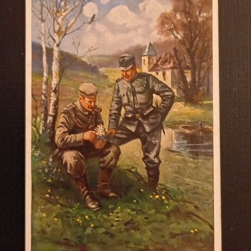 Herzliche Ostergrüße Zwei Soldaten 600720A Ga G