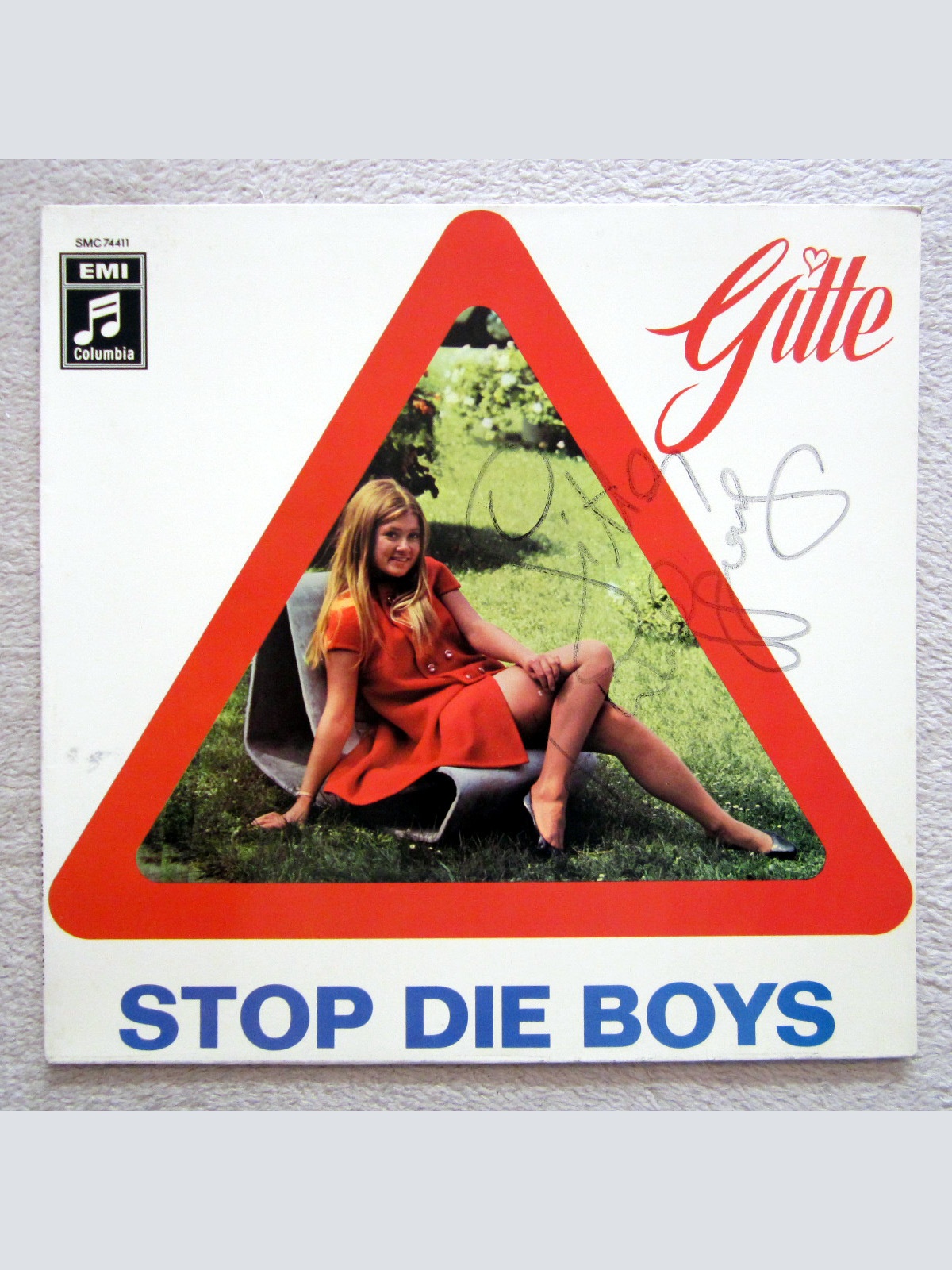 LP / GITTE   / MIT ORIG.AUTOGRAMM / RARITÄT / SCHLAGER /