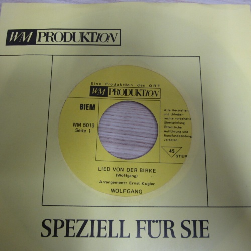 Single / Wolfgang ?– Lied Von Der Birke / Abraham  / AUT  PRESS / RAR /
