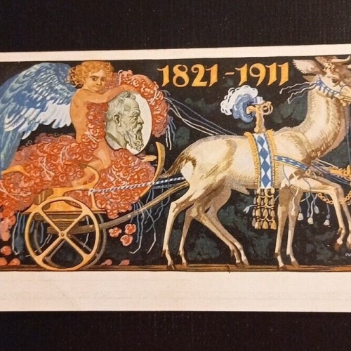 Ansichtskarte Bayern Kutsche Engel 165259 Ga G