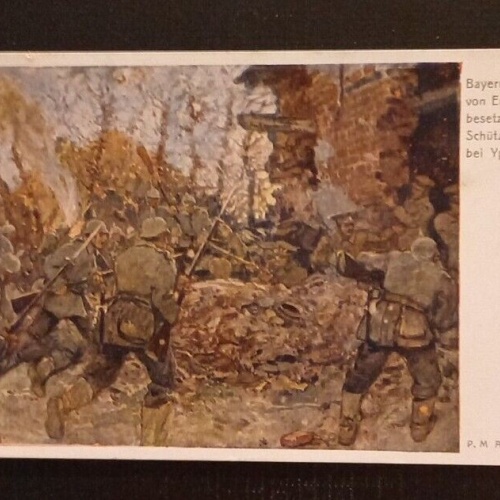 Ansichtskarte Militaria IWK Bayern Stürmen Schützengräben 0131 Ga G