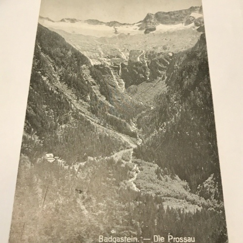 AK, Badgastein, Die Prossau, Tischlerkargletscher, Alpenhaus (110300 Bw!)