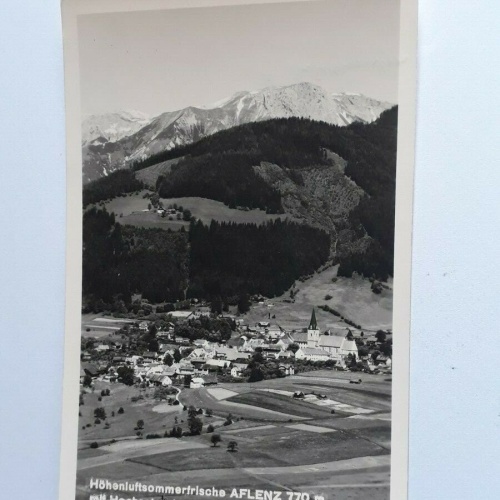 Höhenluftsommerfrische Aflenz 770m mit Hochschwabgruppe 2278m. 40082 FH ShSt