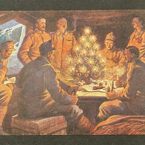 Soldaten Weihnachten Feier I Weltkrieg Silbernen Kreuze 80162