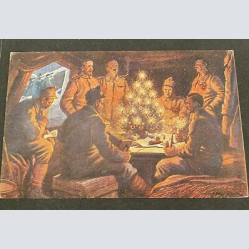 Soldaten Weihnachten Feier I Weltkrieg Silbernen Kreuze 80162