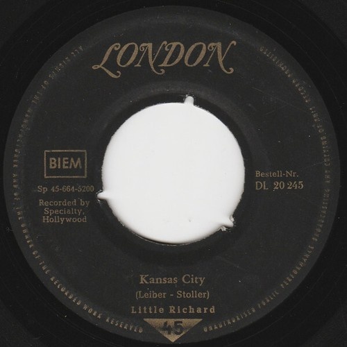 Little Richard - By The Light Of The Silvery Moon / Kansas City (7", Single)