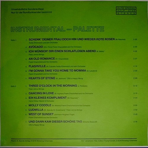 Various - Instrumental-Palette (LP, Comp)