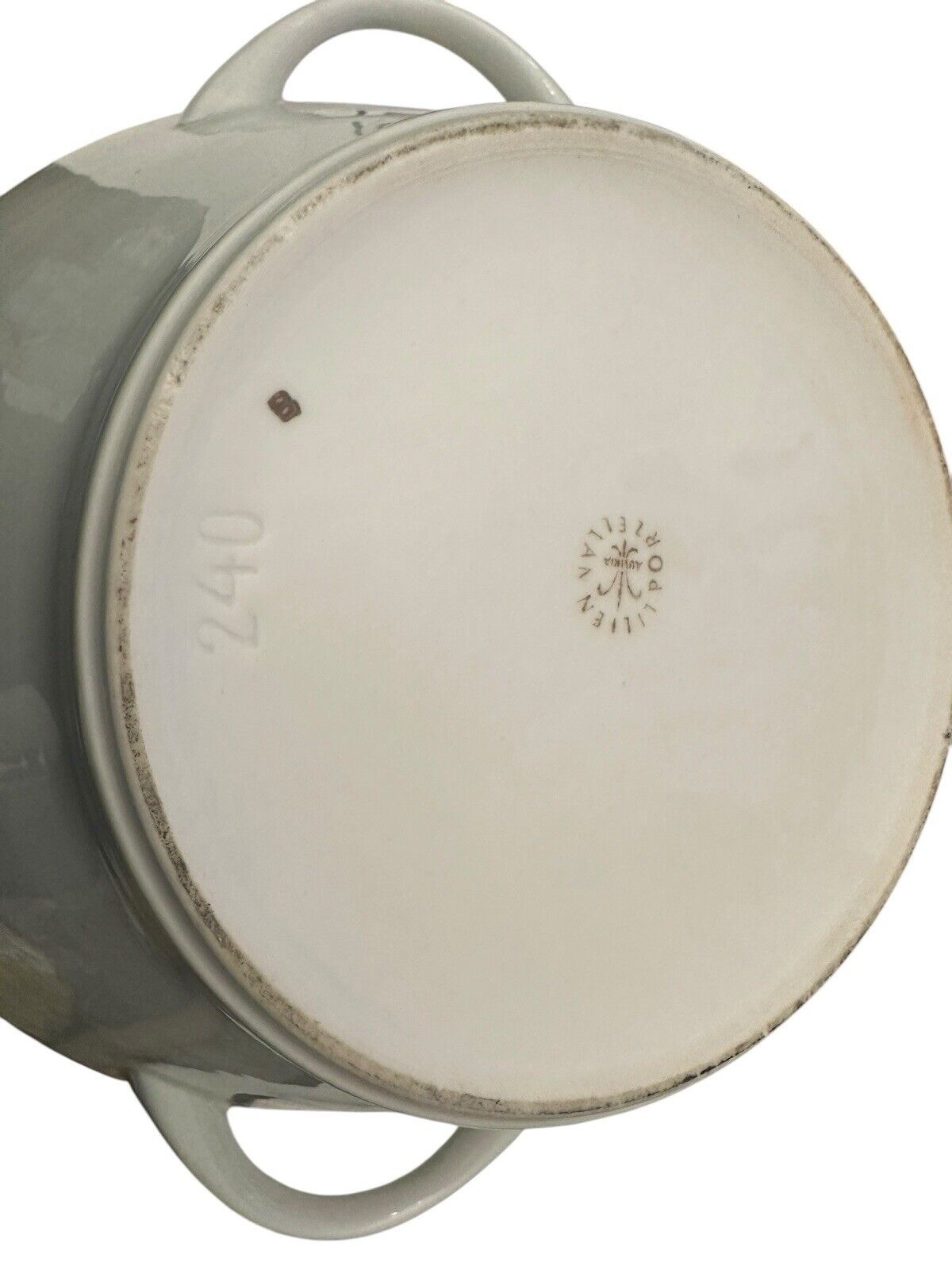 Lilienporzellan Austria Terrine Daisy Topf um 1965 240 Bodenmarke Braun