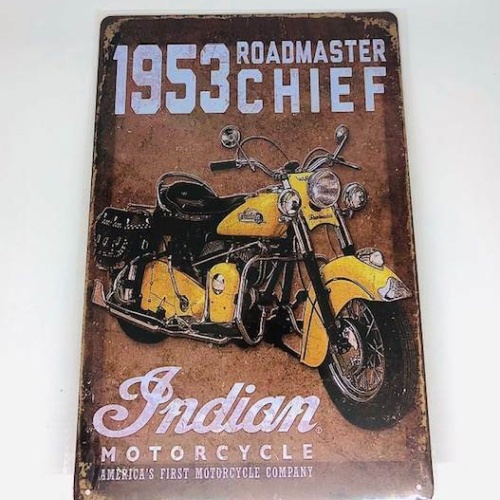 Nostalgie Retro Blech Schild 1953 CHIEF Roadmaster 30x20cm 50093