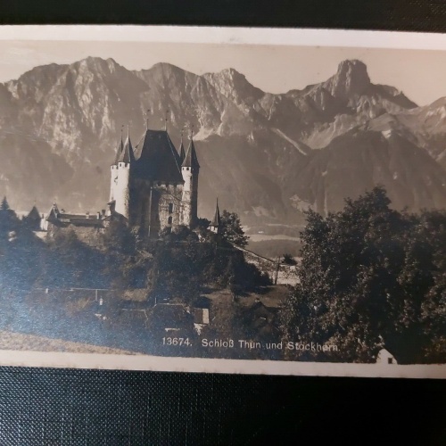 Schloß Thun und Stockhorn Burg Berge Gebirge Architektur 402556 WM G