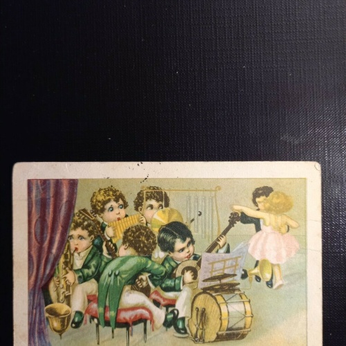 Künstlerkarte Jazz Band Musik Instrumente 400401 gr