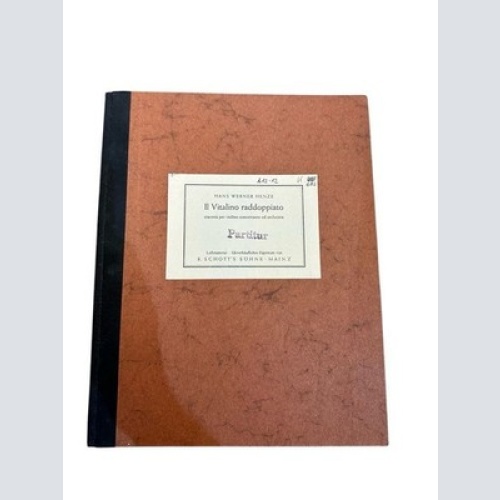 Il Vitalino raddoppiato: ciacona per violino concertante ed orchestra. Partitur.