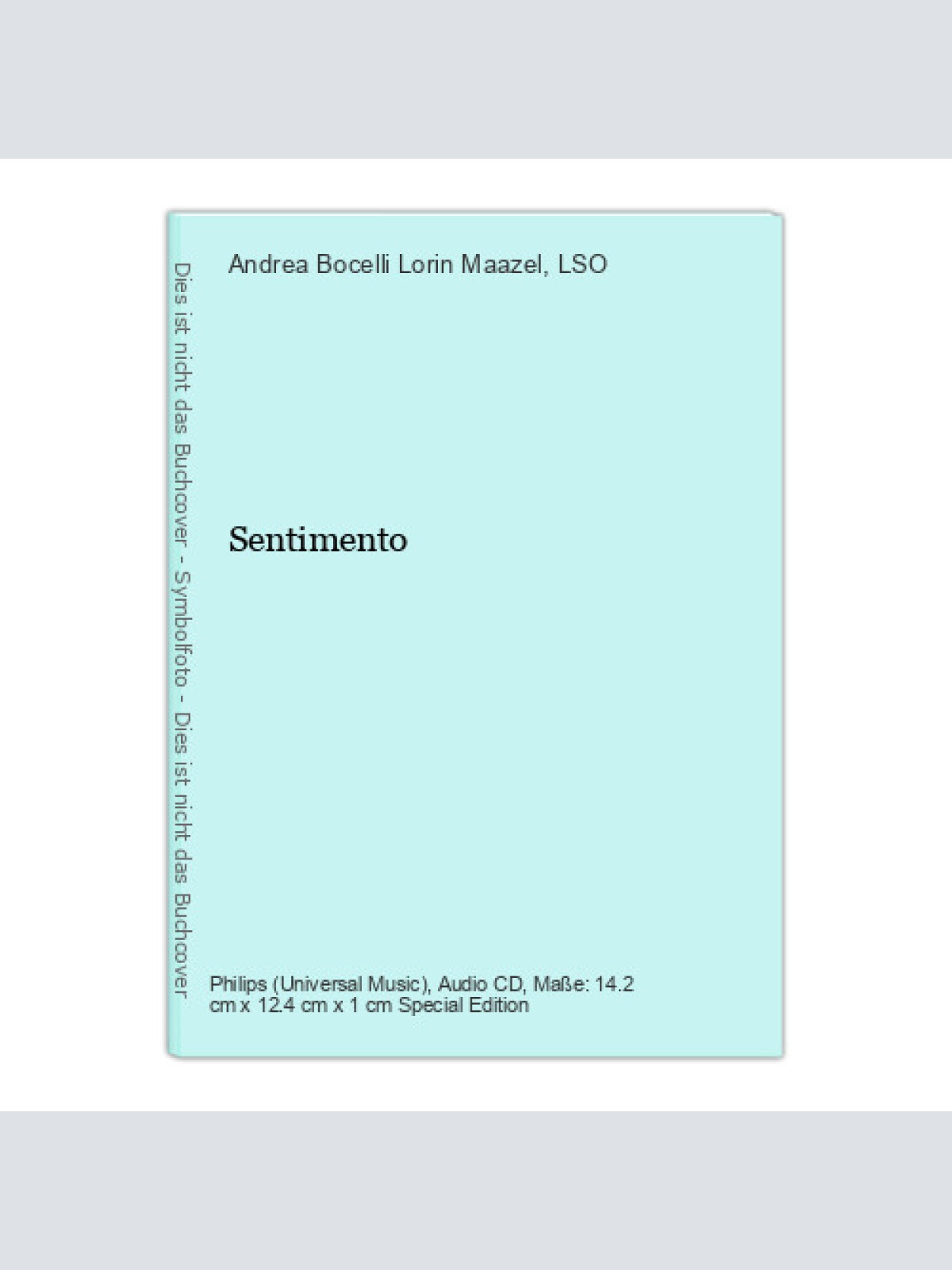 Sentimento Andrea Bocelli Lorin Maazel  und  LSO: