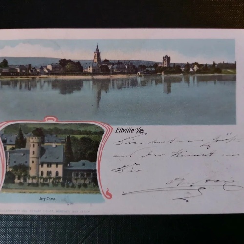 Eltville am Rhein Burg Crass Fluss Kirche 402568 WM F