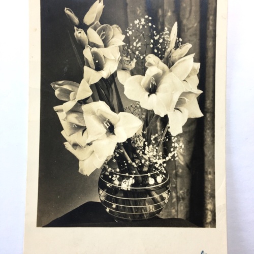 Gladiolen - Blumen in Vase - Künstlerkarte 30092 TH