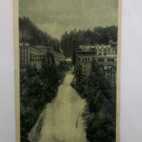 Salzburg Tauernbahn Bad Gastein 1012m mit Wasserfall 50420