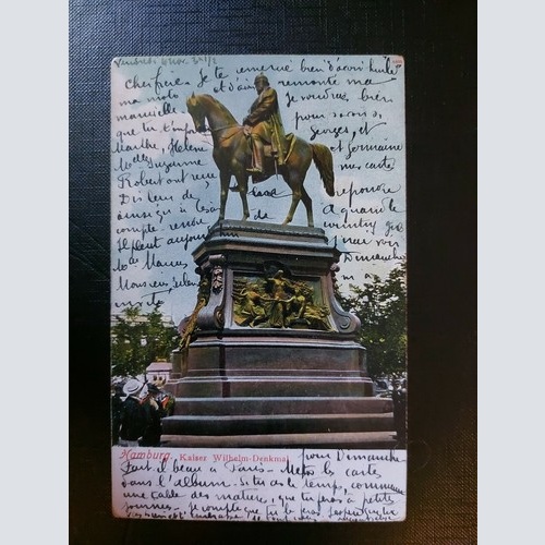 Hamburg Kaiser Wilhelm Denkmal Kaiserreich Deutschland 402586 WM F