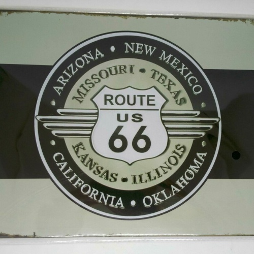 Nostalgie Nostalgie Retro Blechschild US Route 66 States 30x20 50136