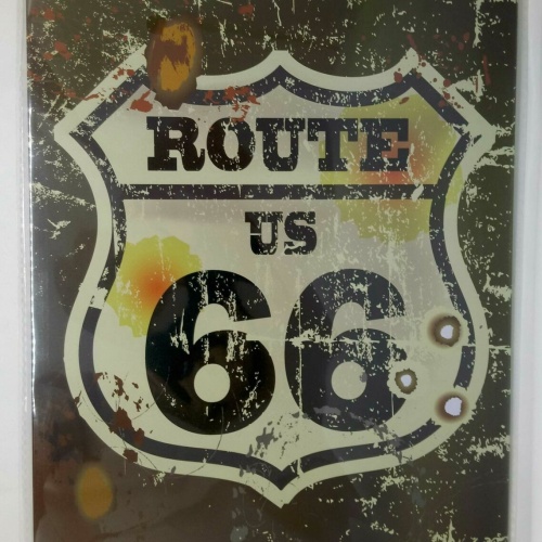 Nostalgie Retro Blechschild US Route 66 30x20 50134