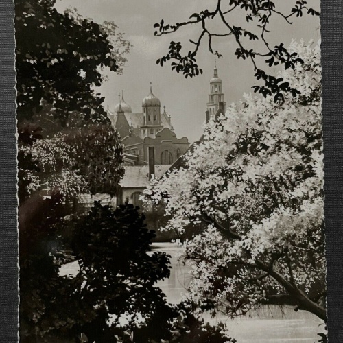 Augsburg Blick Rathaus Perlach Fluss Park Bayern Deutschland 400264 TH