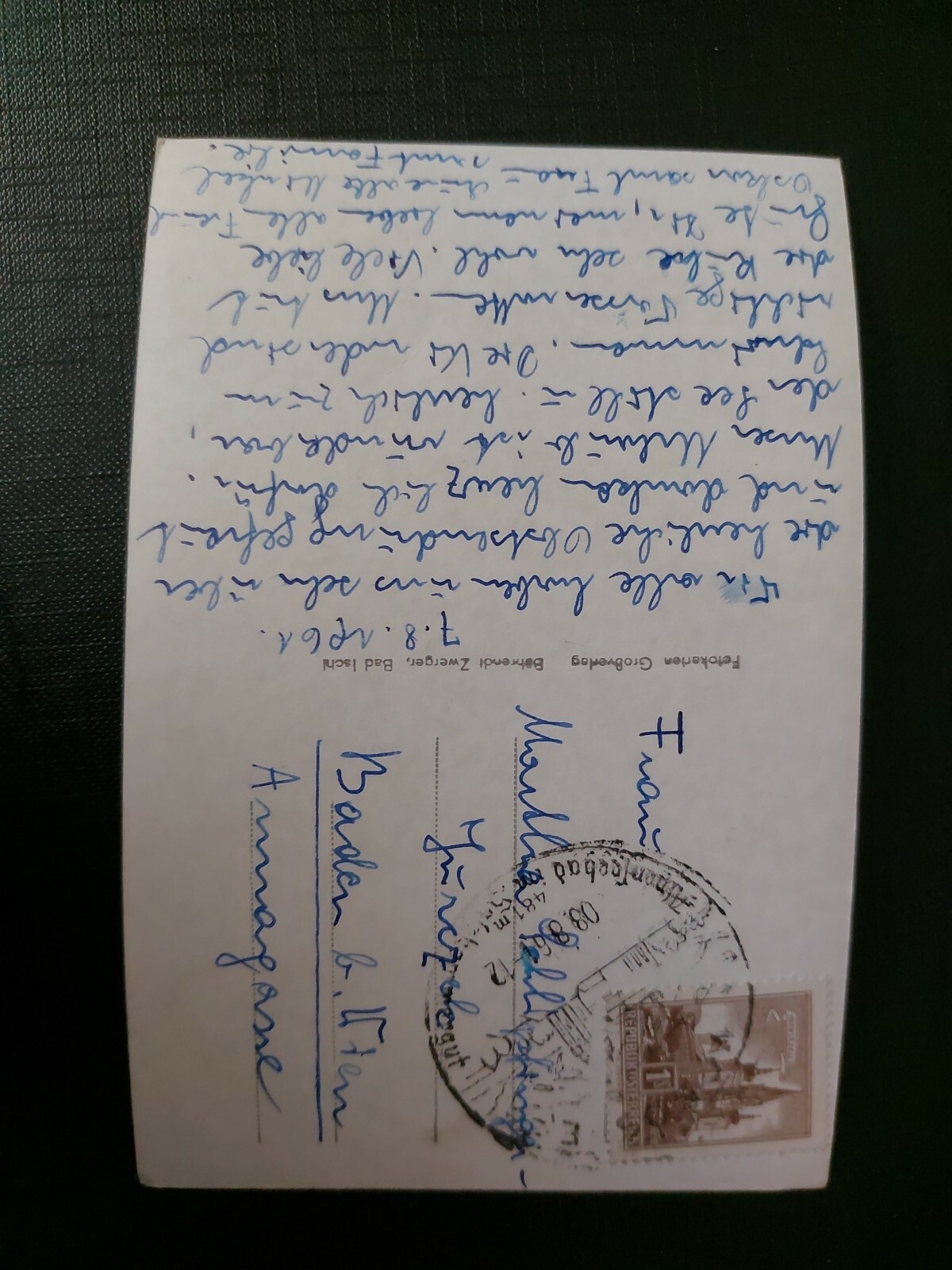 Zell am Moos mit Schafberg und Dachstein Alpen Gletscher Berg 402603 WM