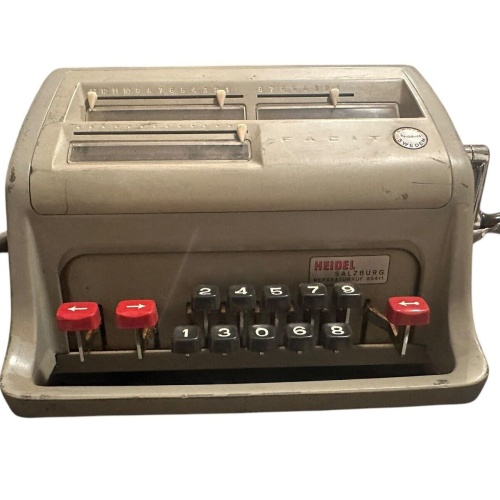 Vintage Calculator Rechenmaschiene Facit C1-13 Made in Sweden  Atvidaberg