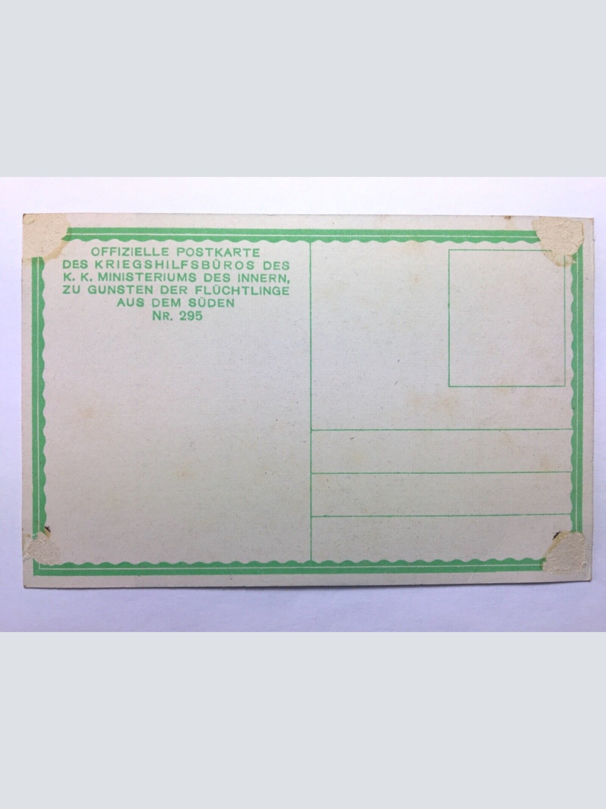 Kriegshilfsbüro - Haus - Erherzogin-Protektorin Maria Josepha 30175 TH