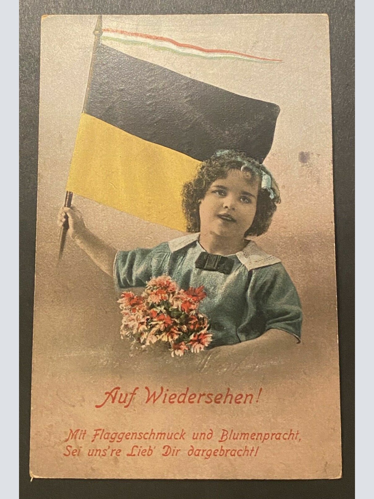 Patriotika Kind Flagge Schwarz Gelb 80167