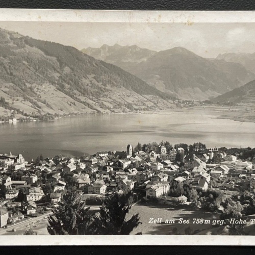Ansichtskarte Zell am See Hohe Tauern Berg Stadt Zeller See Salzburg Österreich