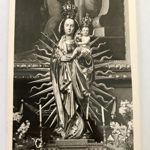 AK, Baden Württemberg, Kirche Wiesensteig, Skulptur (40090 BW) A