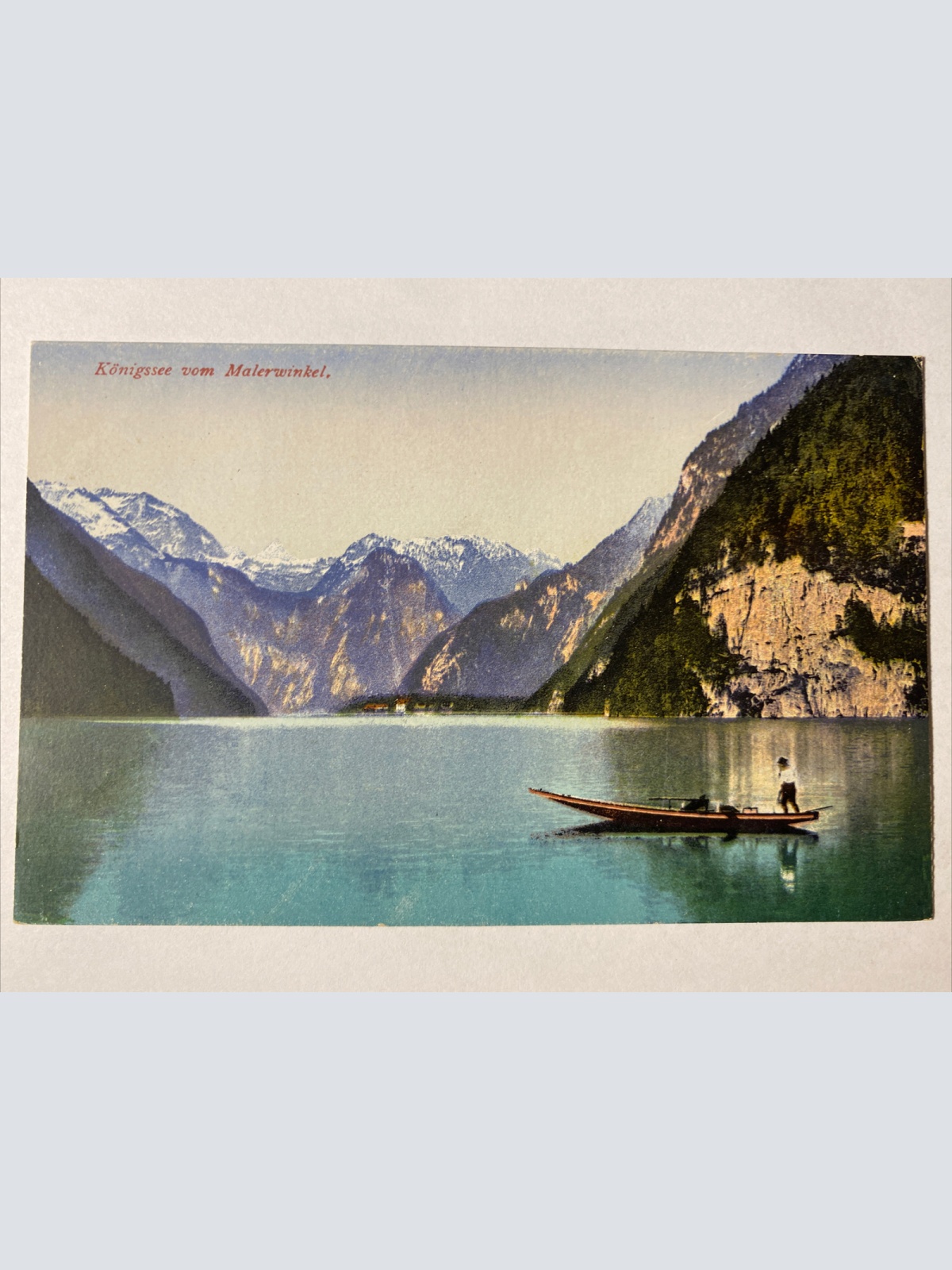 Königssee vom Malerwinkel, Boot 400567 AH A