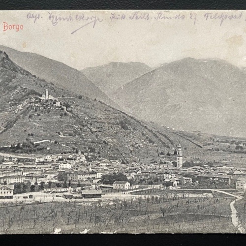 Borgo Valsugana Ort Gebirge Berg Trient Trentino-Südtirol Italien 600180A TH D