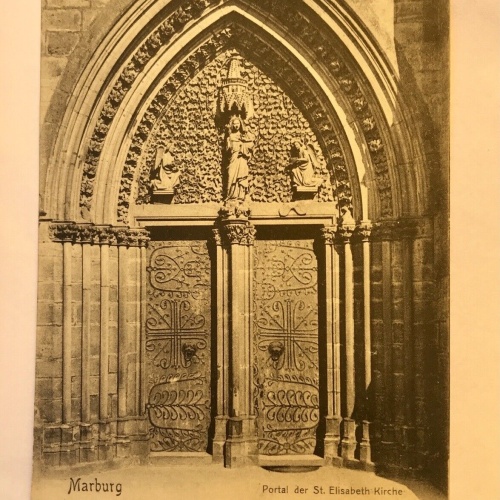 AK, Hessen, Marburg, St. Elisabeth Kirche (40005 BW)