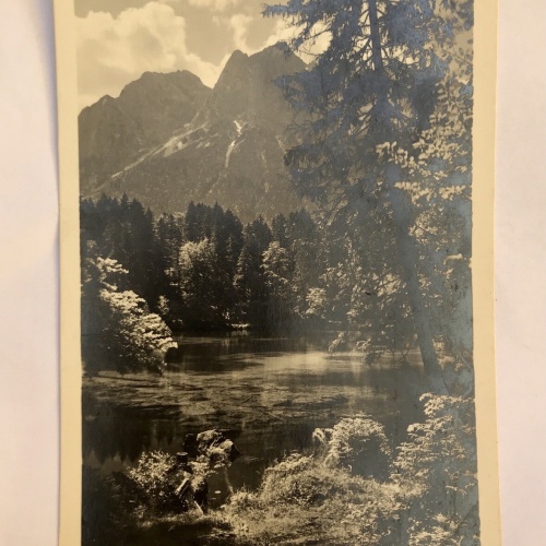 ak, Bayern, Badersee, Garmisch Partenkirchen (40061 Bw)