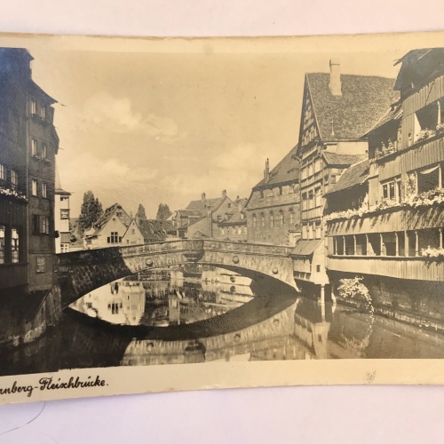 ak, Bayern, Nürnberg, Fleischbrücke (40058 BW)