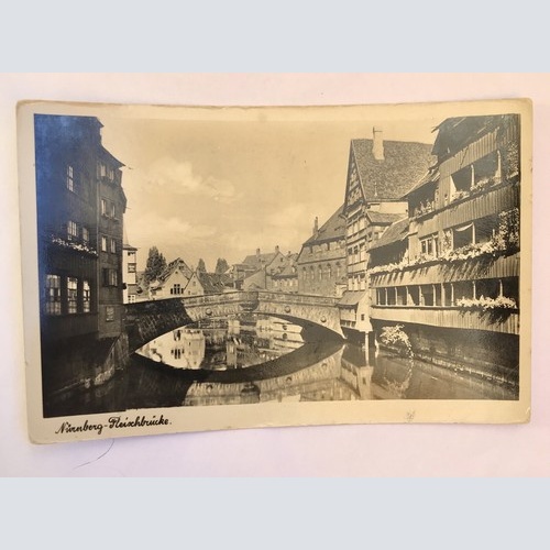 ak, Bayern, Nürnberg, Fleischbrücke (40058 BW)