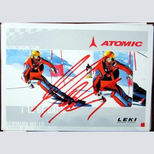 Hermann Maier - AUTOGRAMM- KARTE- ORIG. AUTOGRAMM-Austria
