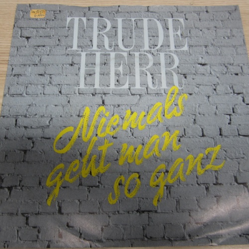 Single /  Trude Herr ?– Niemals Geht Man So Ganz     /  DE  PRESS / RAR /