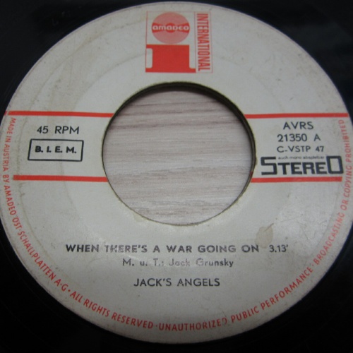 Single /   Jack's Angels ?– When There's A War Going On   / AUT PRESS /   RAR /