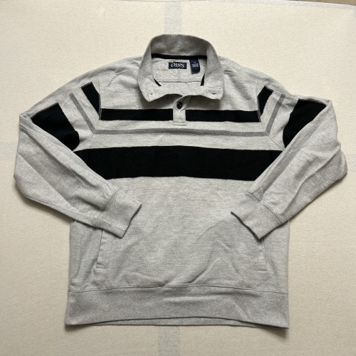 Chaps (Ralph Lauren) Vintage Y2K Sweater Pullover Grau Herren Größe L Maße-Fotos