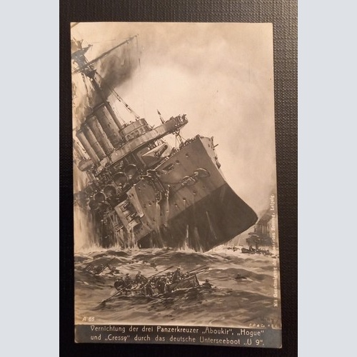Vernichtung Der Drei Panzerkreuzer Aboukir Hogue U.Cressy Ga