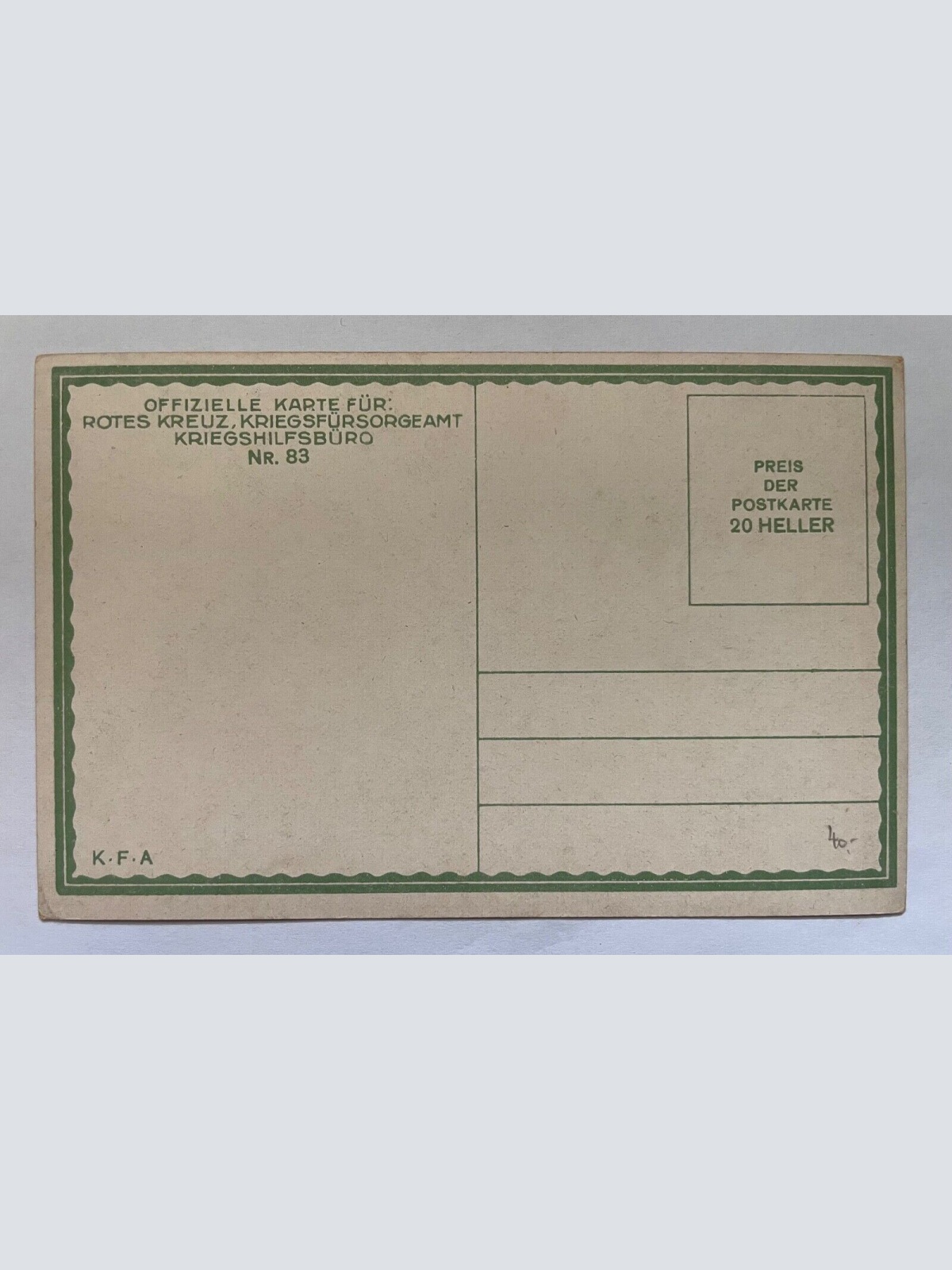 Der Landsturm Krieg Militär Soldat Rotes Kreuz Fürsorgeamt Deutschland 8413 K TH