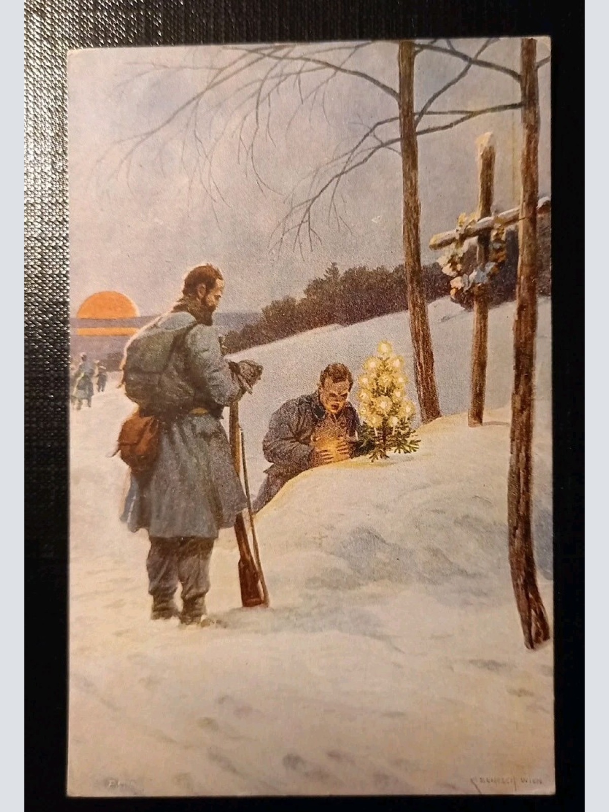 Zwei Heimkehrende Reservisten 80162 H Gr