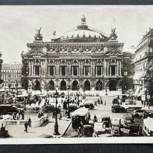 Paris Place de l'Opéra Opernplatz Stadt Gebäude Autos Bus Frankreich 402680 TH C