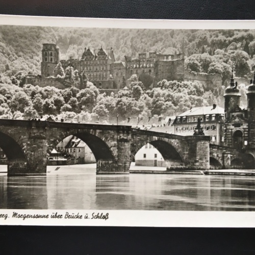 Heidelberg - Morgensonne über Brücke und Schloss - Stadt 180138 TH