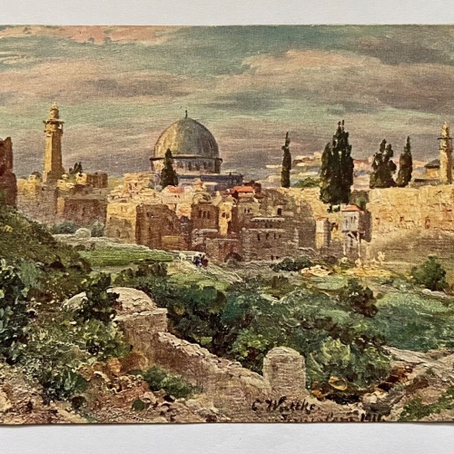 Blick Auf Jerusalem Omar-Moschee Moghrebiner Tor Stadt Israel 400273 K TH