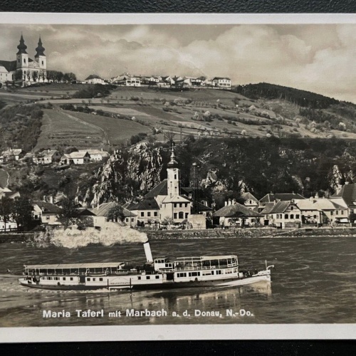 Maria Taferl Marbach a.d.Donau Fluss Kirche Schiff Niederösterreich 600158A TH D