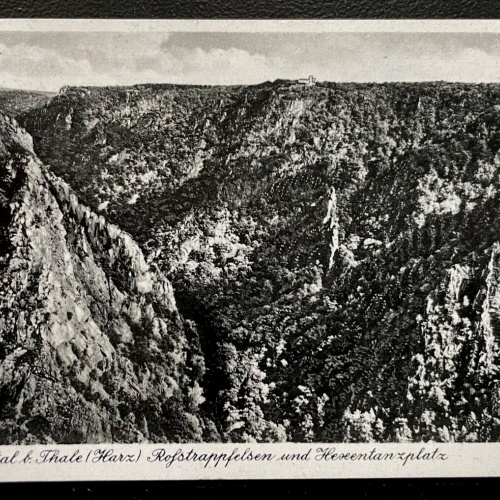Bodetal Thale Harz Rofstrappenfelsen Berg Sachsen-Anhalt Deutschland 600134A D